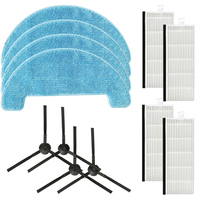 Replacement Side Brushes Filters Mop Cloth Set For Smartai C50 G50 Robot Vacuum Cleaners For Thorough Dust Removal Cleaning Tool