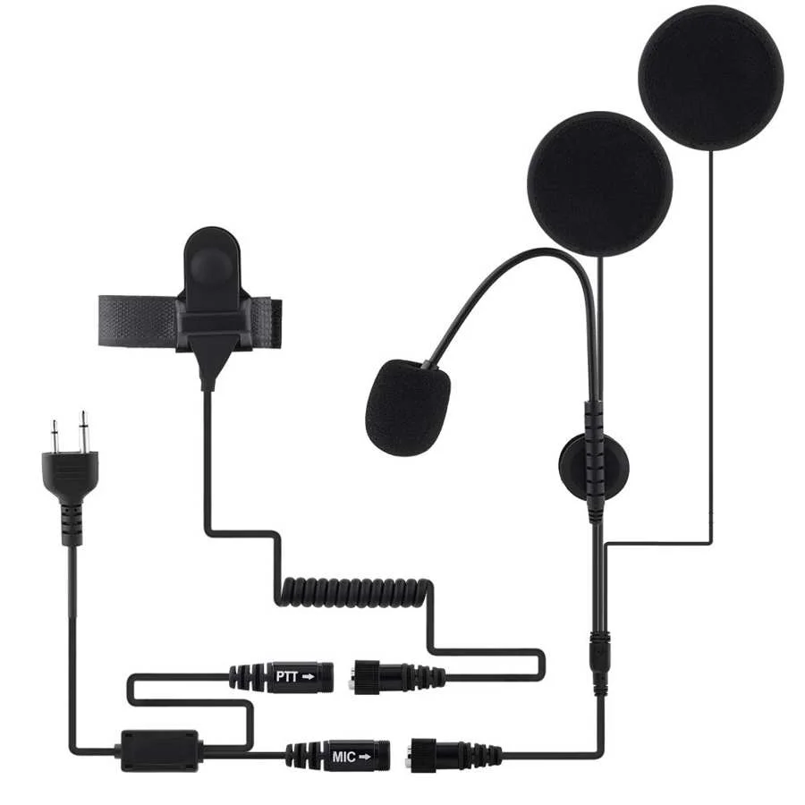 Headset Motorcycle Helmet Headset PTT for ICOM Intercom IC-F21 F10 IC-V8 V82 F26 V85 Intercom V85 Radio