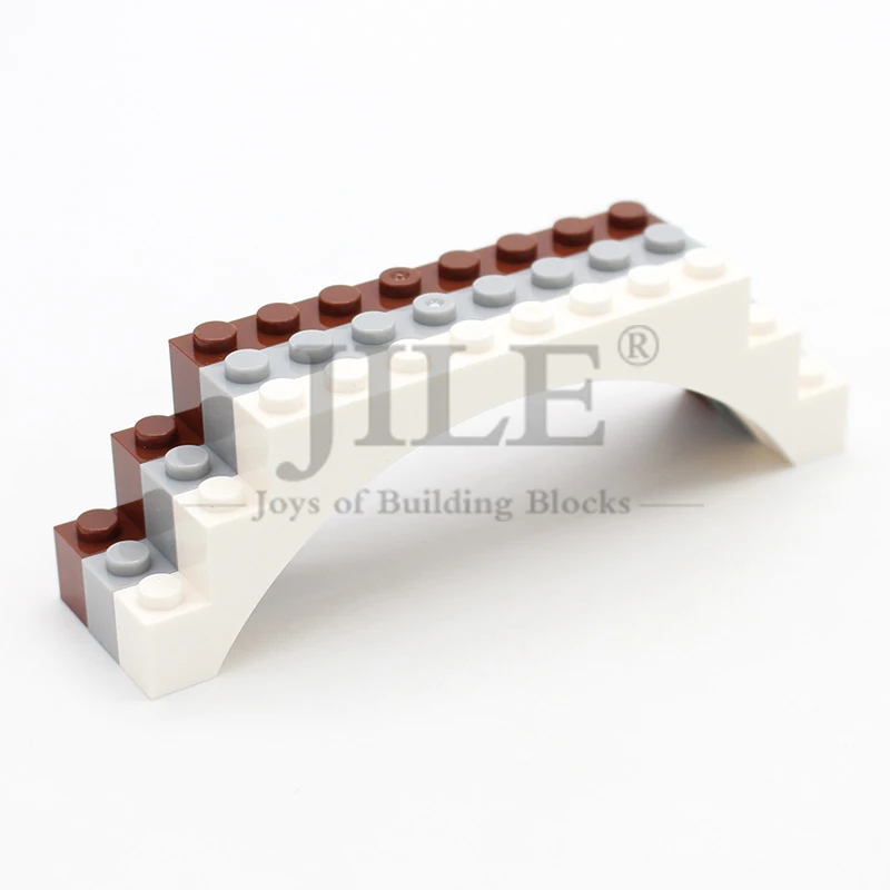 10pcs Moc Brick Arch 1x12x3 6108 Compatible with Bridge DIY Enlighten Building Blocks Assembles Architecture Construction Toys