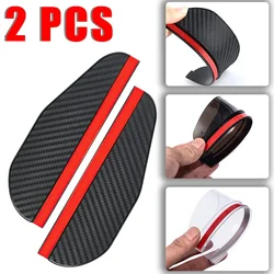 2Pcs Car Rearview Mirror Rain Eyebrow Rain Shield Snow Rainproof Blades Sticker Guard Sun Visor Auto Rear View Shade Protector