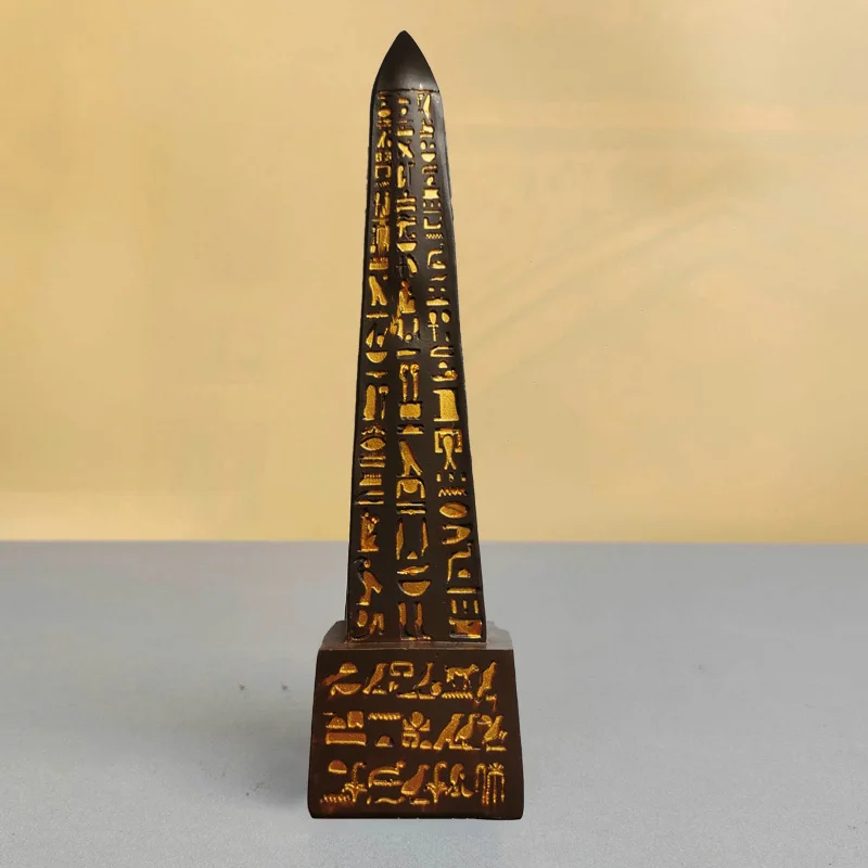 Ancient Egypt Isis Statue Egyptian Magic Marriage Goddess Figurines Resin Pyramid Obelisk Sculpture Crafts Home Decortion