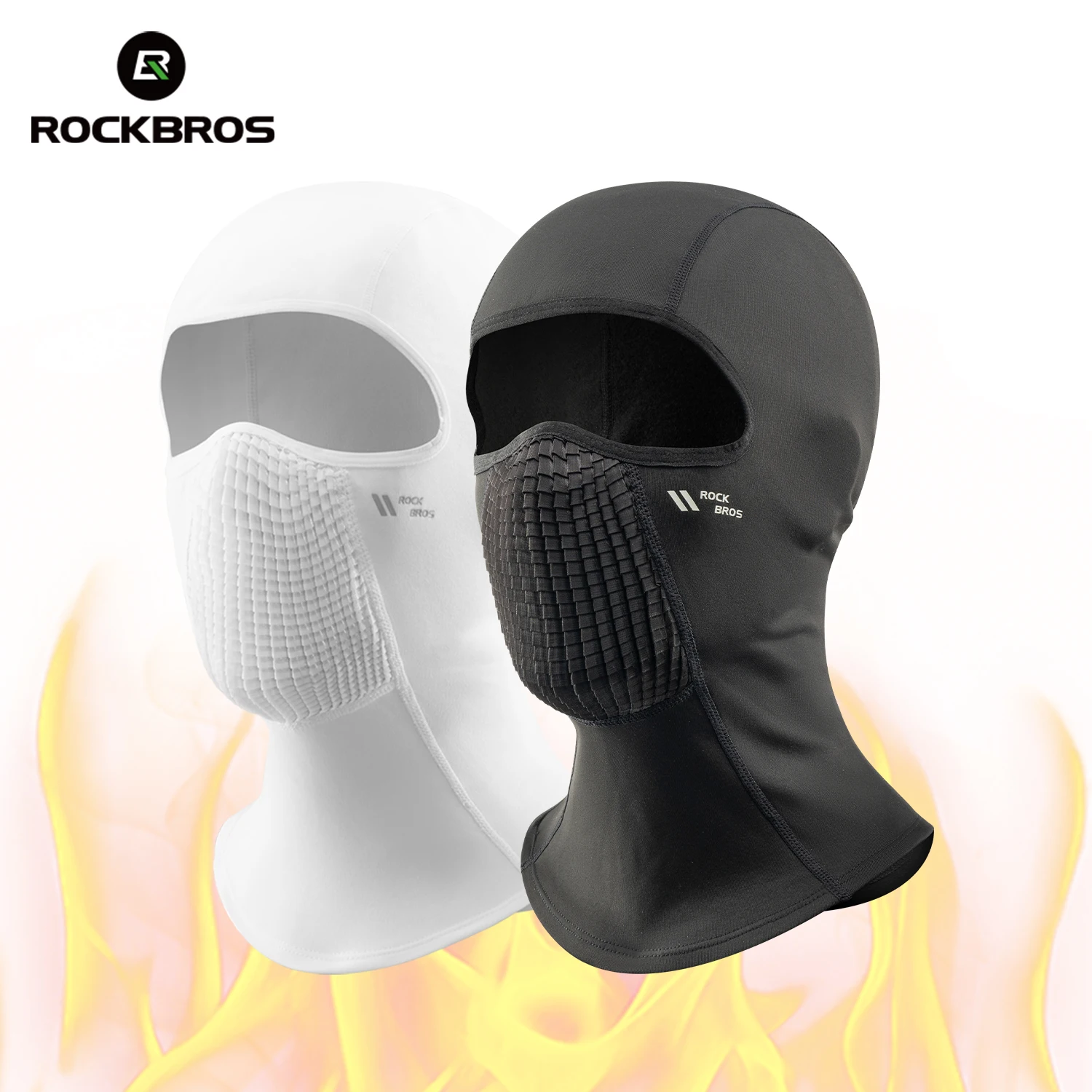 

ROCKBROS Face Mask Full Protection Winter Scarf Balaclava Helmet Liner Outdoor Head Cover Windproof High elasticity Headgear