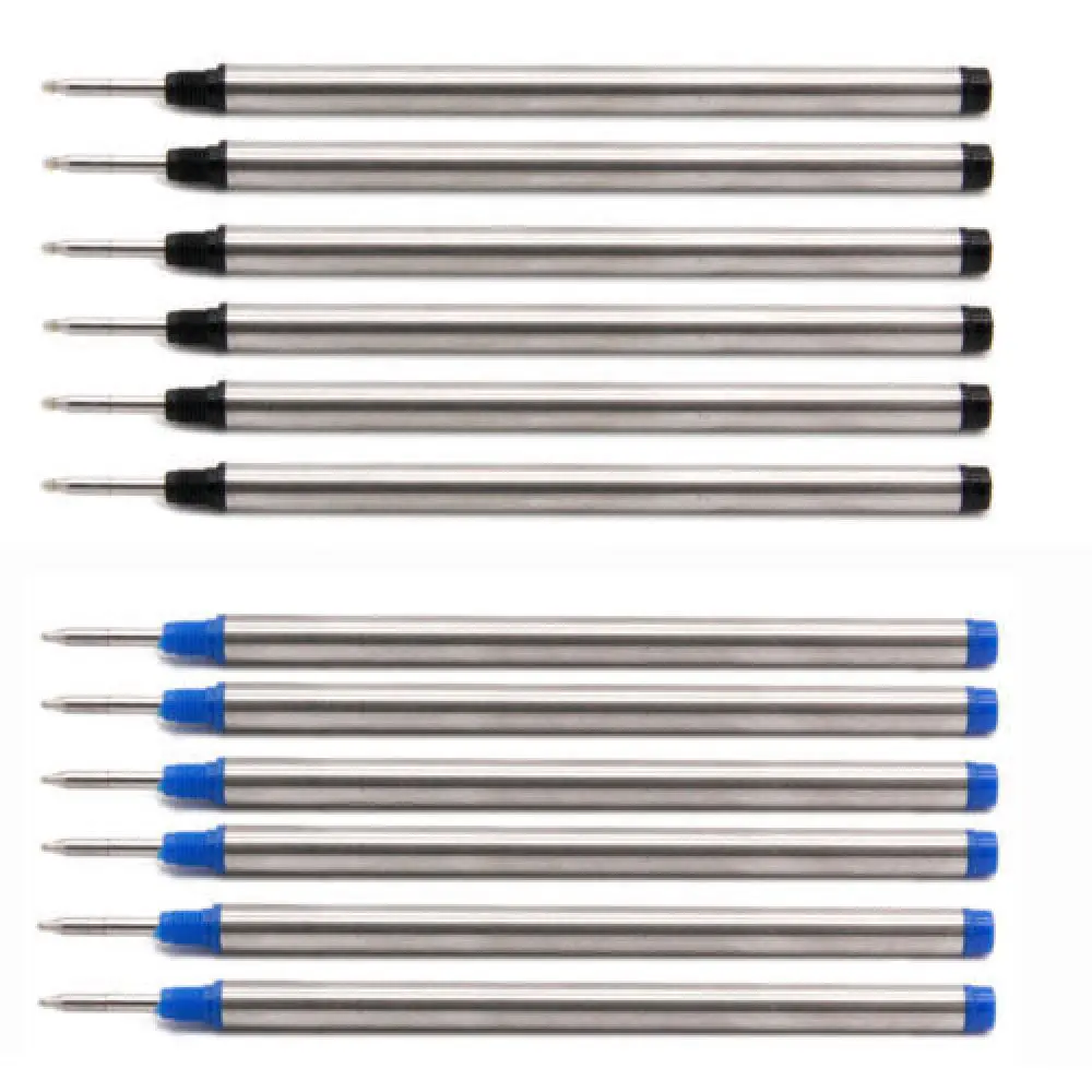 113mmx6mm 0.5mm Tip Rollerball Pen Refills for Mont Blanc 105159 107878 H-12 M401 MNB107878 M710 German Ink M506 P163