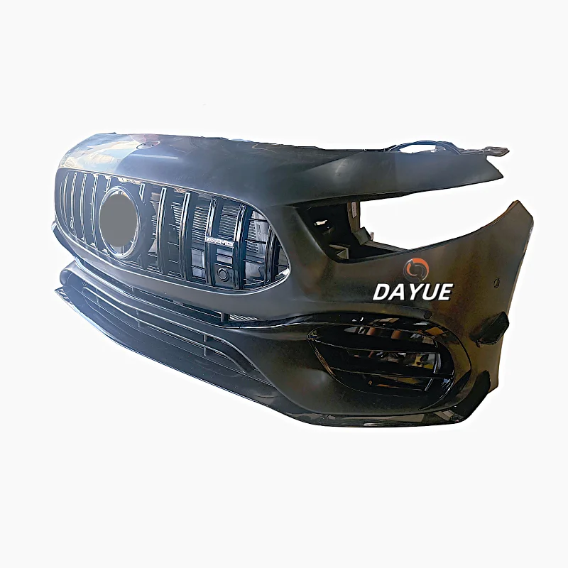 for A-Class 177A45 Front Bumper Kit High Quality Plastic+ABS Material Universal Fitment Bolt-On Replacement 1 Year