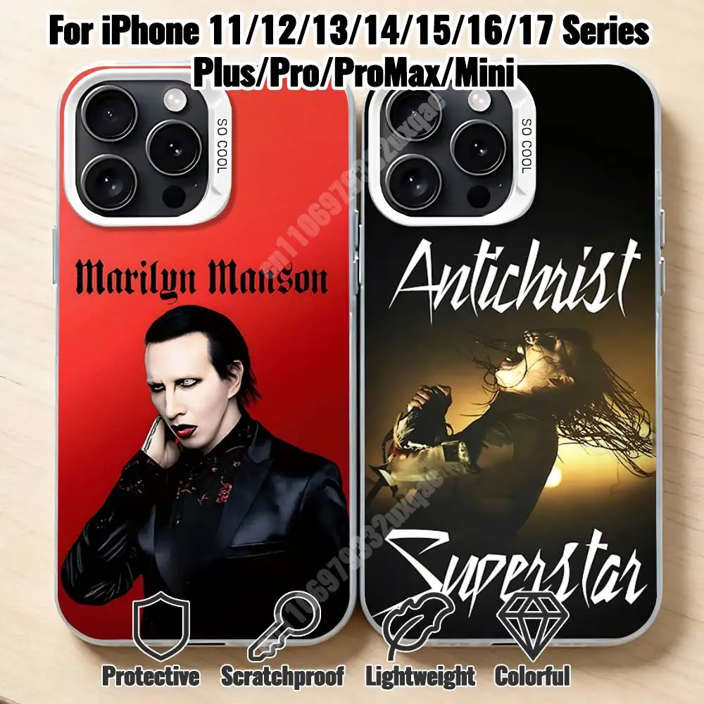 Чехол для телефона Antichrist Superstar M-Marilyn M-Manson для iPhone 17 16 15 14 13 12 11 Pro Plus Max Mini Air, стильный чехол.
