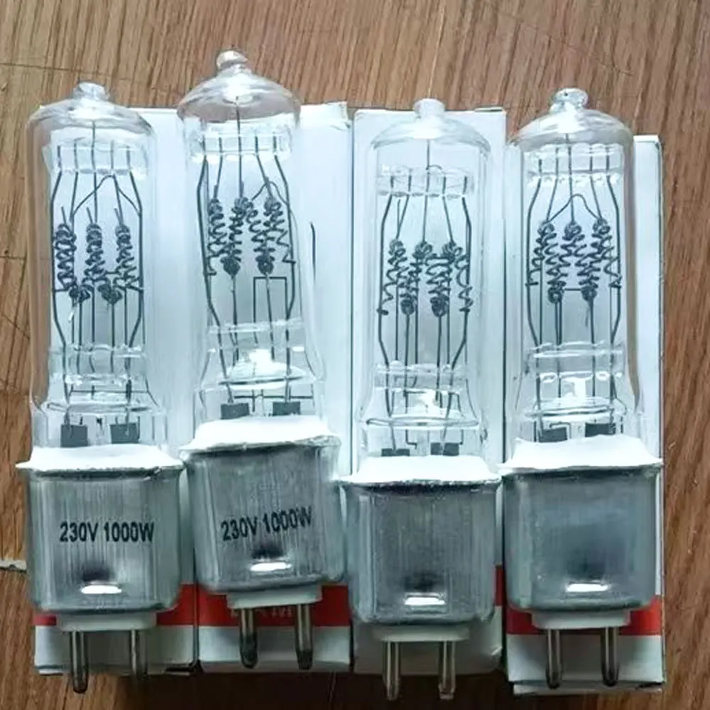 230V 1000W G12 Halogen Bulb for Stage Lighting, Repair Replacement Bulb for Spotlights, Floodlights, and Stage Lights
