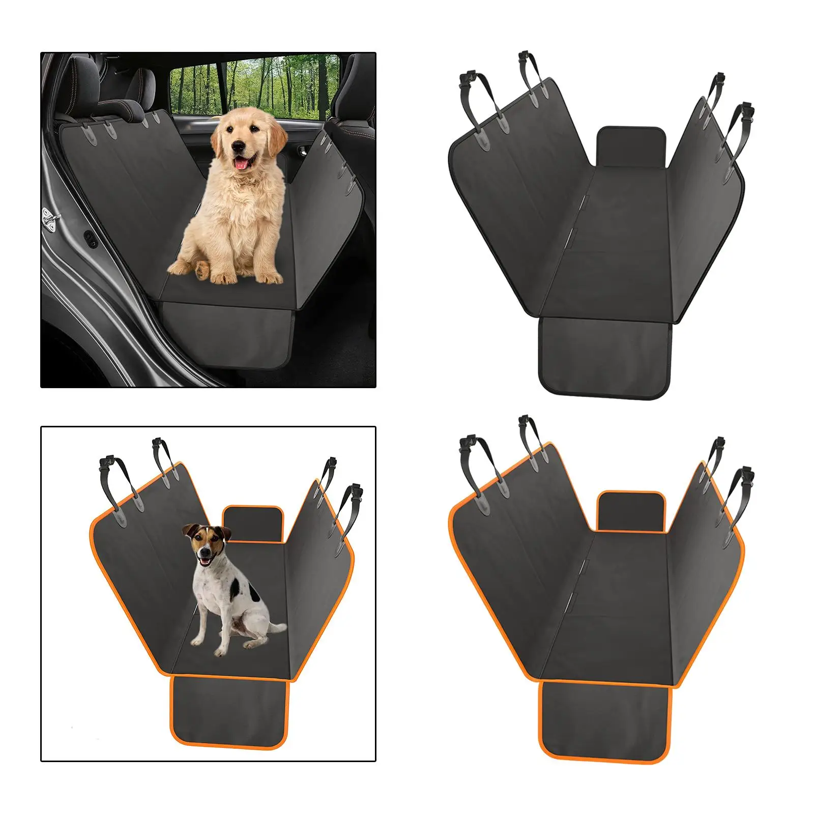 Car Pet Mat Rear Row Pet Pad Portable Pet Car Seat Cover for Outdoor Travel Trucks