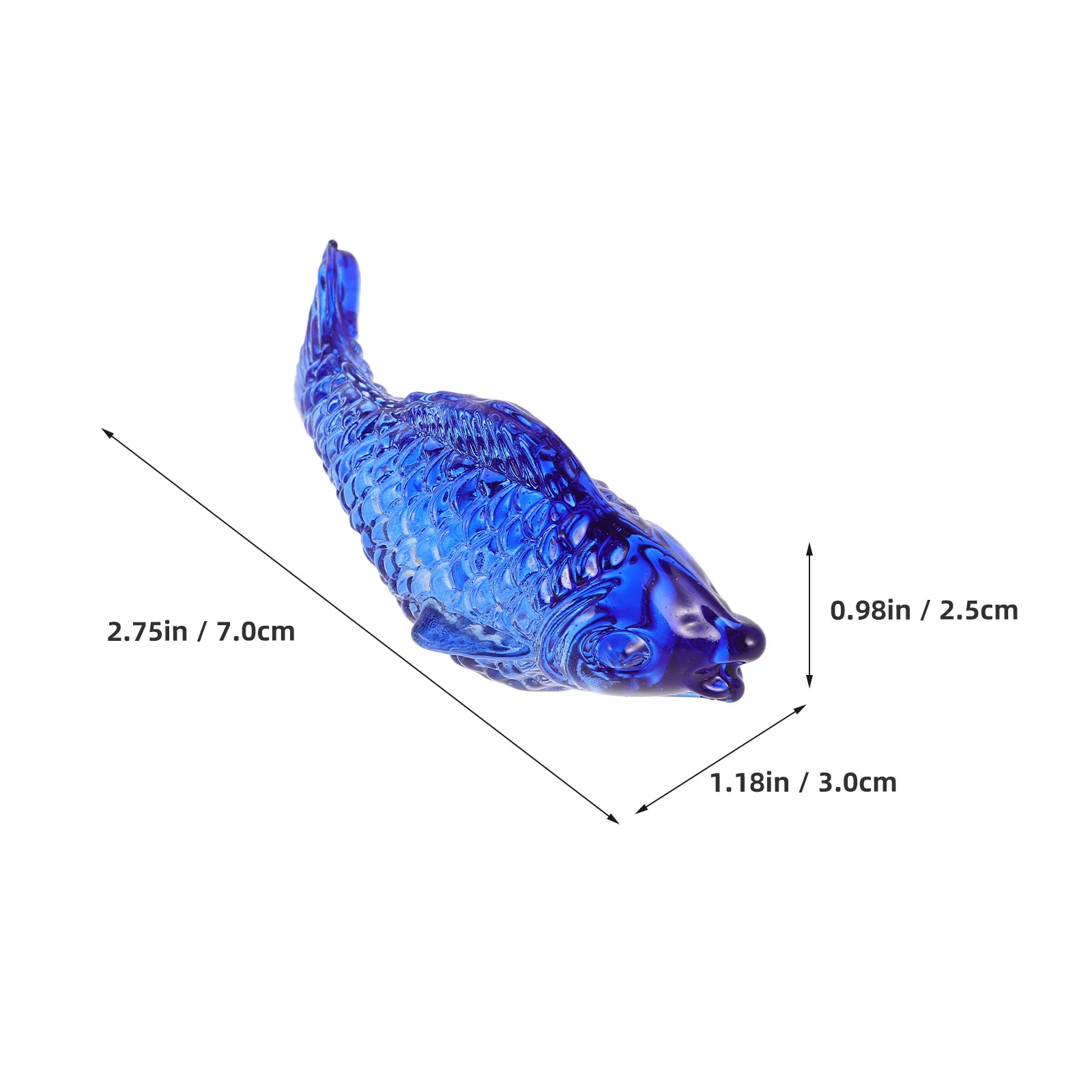 4 قطع من الأسماك المزيفة الواقعية، حرف زجاجية جميلة، استخدام عملي لفترة طويلة، إضافة مساحة إبداعية مثالية لأحواض السمك والصغيرة #3