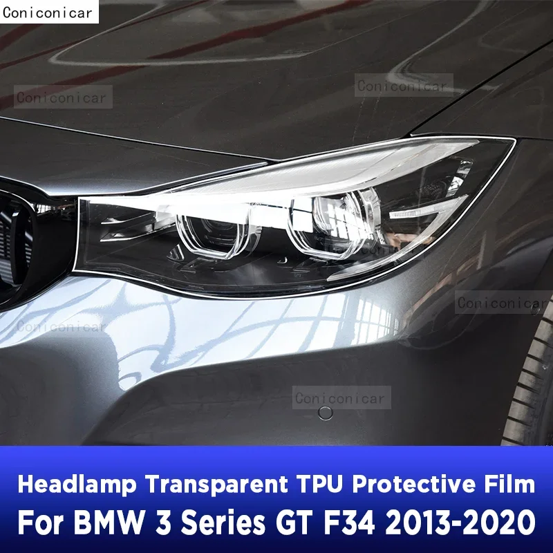 طبقة رقيقة واقية ملصقات بولي يوريثان لسيارات BMW 3 Series GT F34 2013-2020 سيارة العلوي شفافة سوداء إصلاح المضادة للخدش PPF تجميل