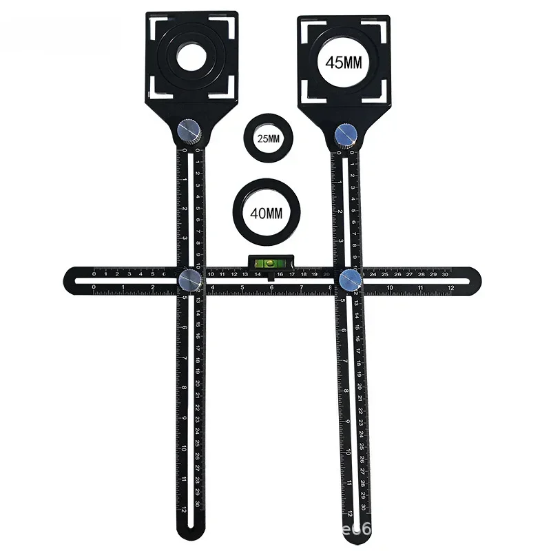 

Multi Angle Measuring Ruler, Aluminum Folding Positioning Ruler, Professional DIY Tool for Wood, Tile Flooring Punch, Constructi