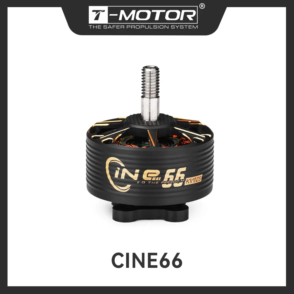 T-MOTOR CINE66 2812 Fpv Racing Best Drone Motor 4-6S KV925/KV1155 Brushless Motor for High-performance Motors Designed