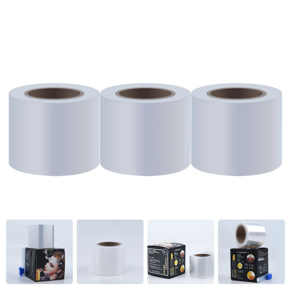 

3 Rolls Lip Preservation Film Ultra-Thin Sticky Lightweight Portable For Makeup Lip Care Disposable Beauty Tool Plastic Wrap