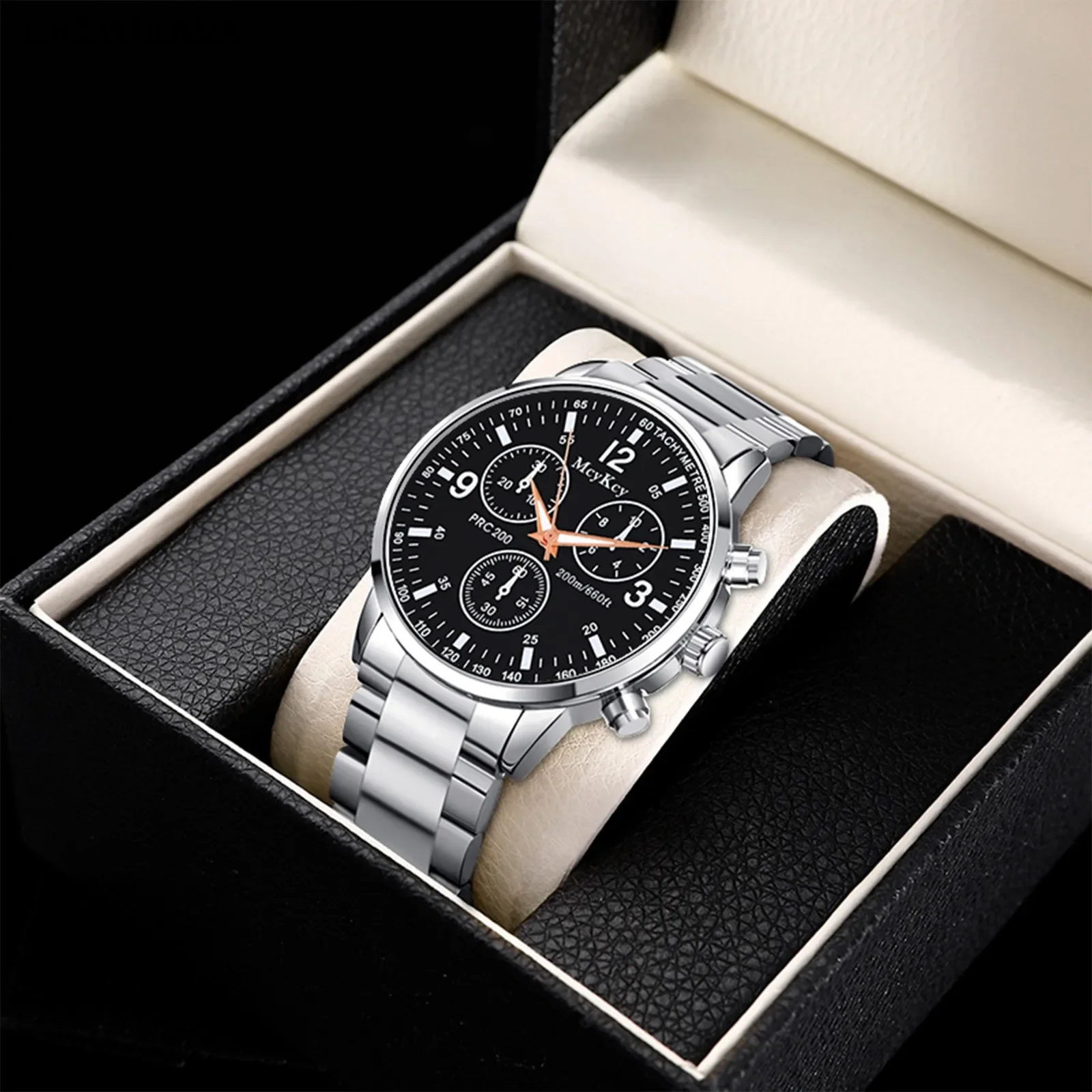 

Men’s Watches Top Brand Luxury Chronograph Quartz Men Watch Sport Wrist Watch Men Stainless Steel Male Clock Watch Gift