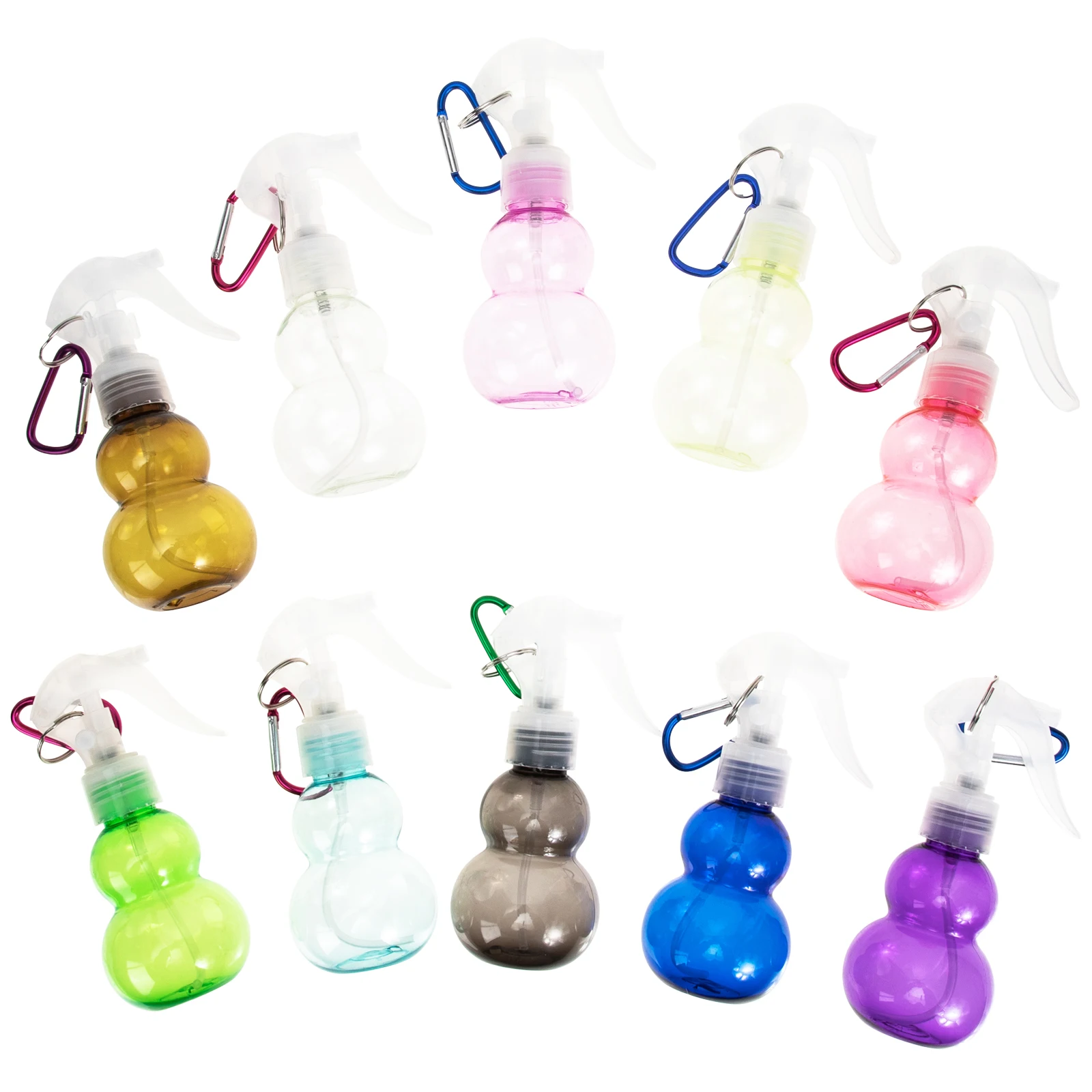 

10 Pcs Mini Spray Bottles Empty Perfume Atomizer Disinfectant Travel Size Reusable Plastic Non Leaking Fine Mist