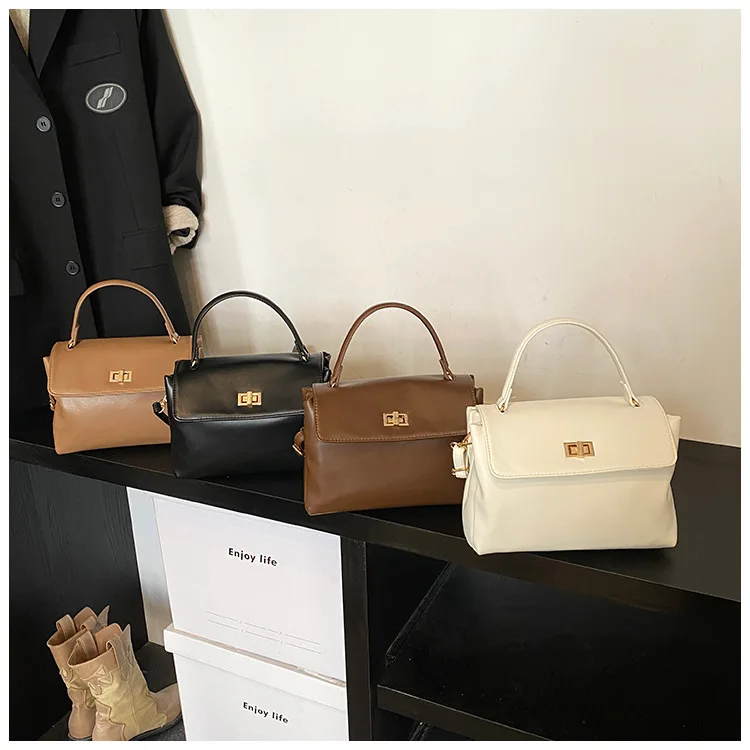 

Изысканная кожаная большая сумка 2025 года, женская рабочая сумочка в дизайнерском стиле, элегантная сумка через плечо и через плечо