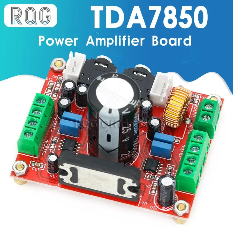 Fever Class TDA7850 Power Amplifier Board 4 Channel Car Power Amplifier Board Module DC 12V 4X50W with BA3121 Noise Reduction