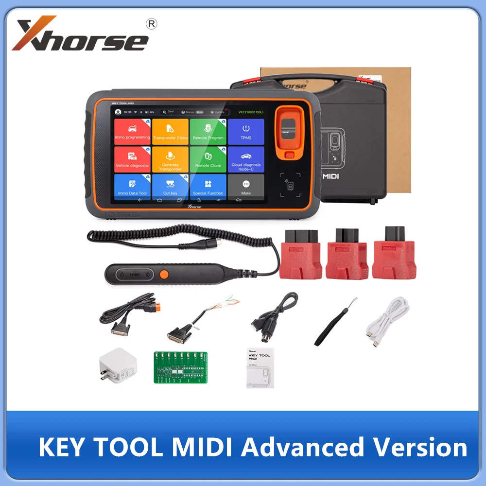 Xhorse Key Tool MIDI All-in-One Advanced Version for IMMO/ TPMS/ Programming/ Diagnostics Tool Supports IMMO Programming for Over 90% of Vehicle Models