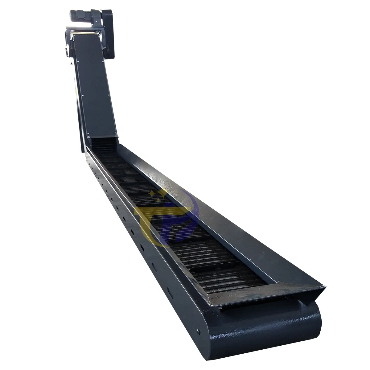 

Customized CNC Machine Tool Iron Cutting Scrap Conveyor Chain Plate Chip Removal Machine