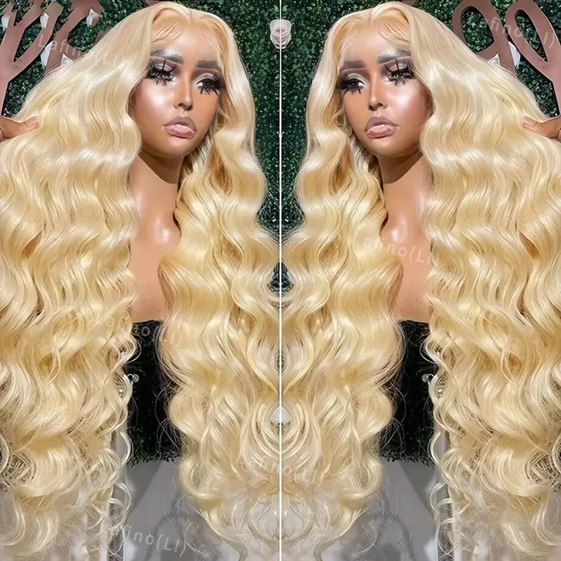 200 Density Body Wave Transparent 613 Honey Blonde 28 30 32 Inch 13x6 Lace Front Wigs Human Hair 13x4 Lace Frontal Wig Brazilian