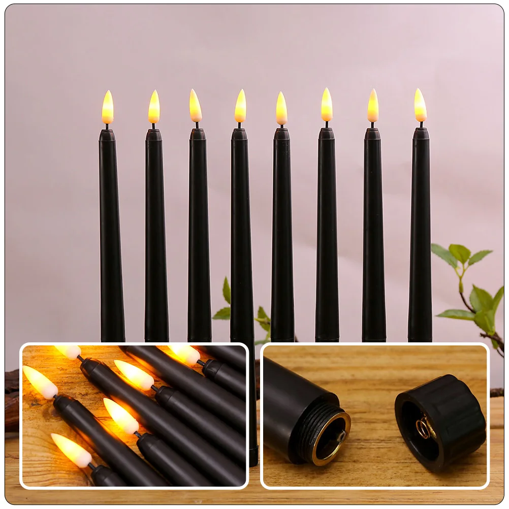 

8pcs Led Lights Halloween Party Decorations Operated Tealight Flameless Candles For Home Bedroom Desktop