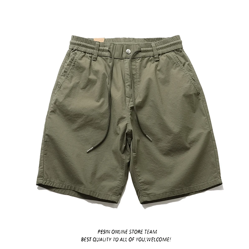 

Ins, летние модные мужские брюки свободного кроя, повседневные тонкие брюки с пятью точками, дышащие удобные брюки в стиле ретро