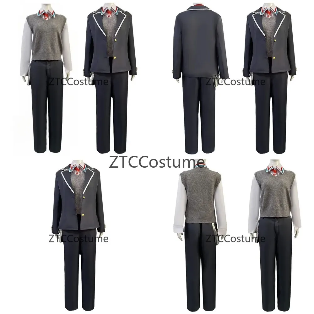 

Kenmochi Toya Cosplay Costume Anime Vtuber School Uniform Suit for Men Halloween Carnival Party Roleplay Clothing
