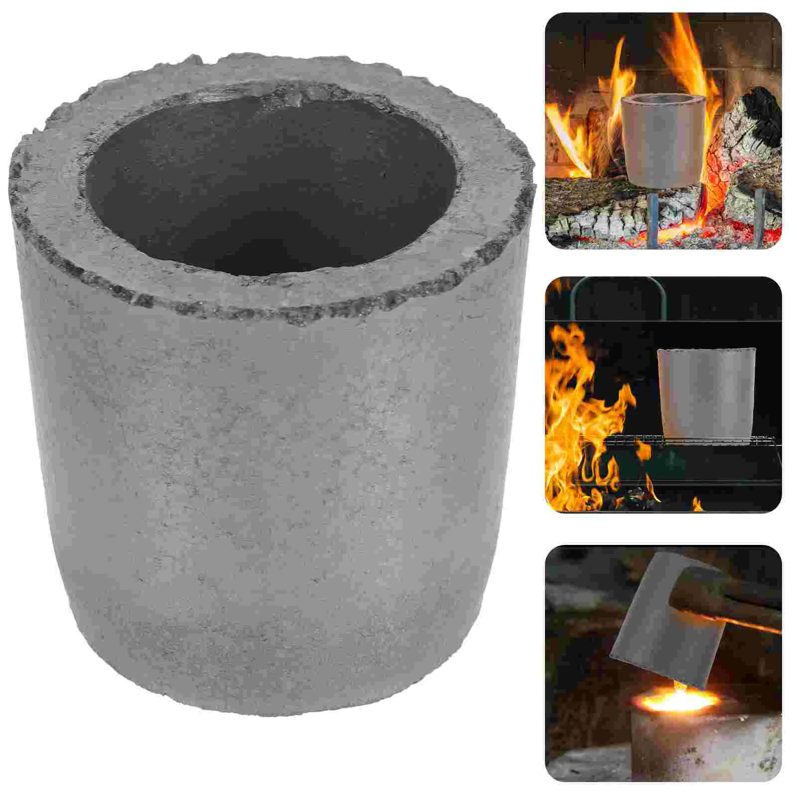 

Silicon Carbide Graphite Crucible Metal Casting Mould Molds Round Ingot for Lead Melting Gold