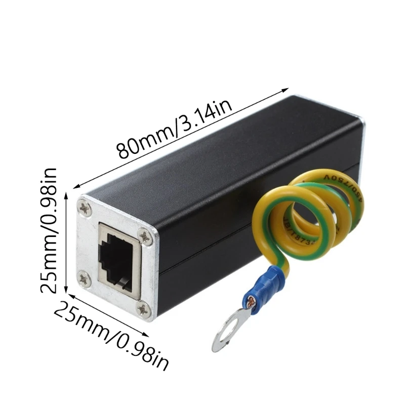 Protecteur de surtension Ethernet Gigabit, suppresseur de surtension pour la mise en réseau, les commutateurs de caméra, boîtier en métal, fonctionnement sécurisé