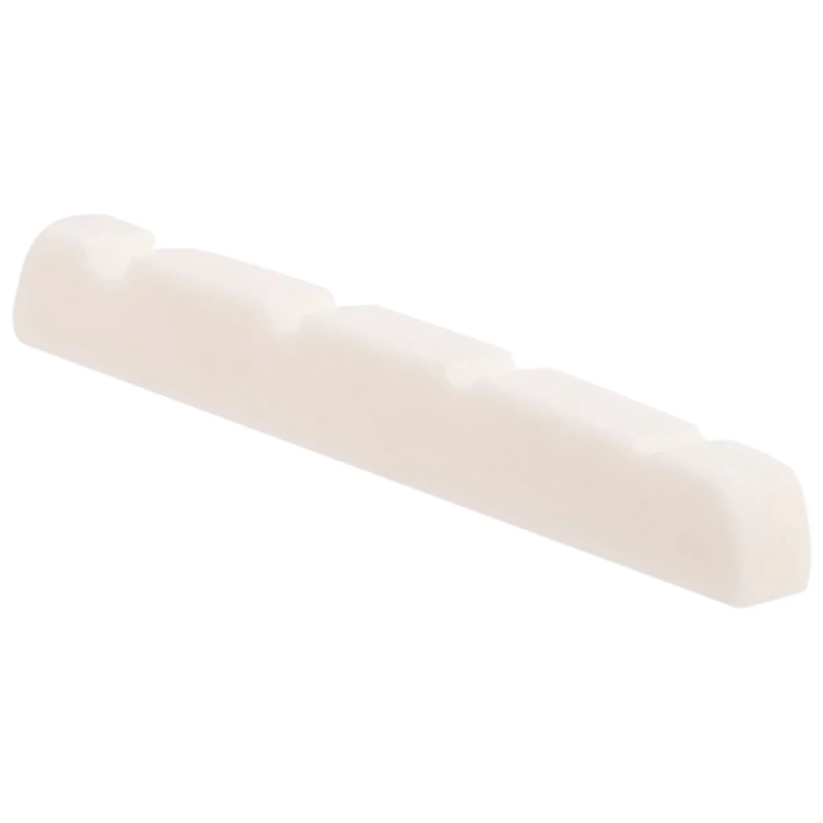 SMIEA Pre-slotted ด้านล่างแบน Bone Bass Nut สําหรับ 4 String Fender PB JB Precision Bass Jazz Bass, 38x3.5x5/4.5 มม.