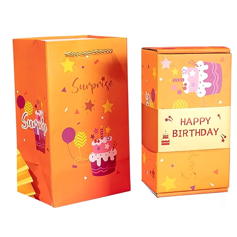 Exploding Gift Box Money Pop Up Surprise Birthday Prank Box, Money Roll Gift Box For Cash Gift, Chinese Red Envelope C