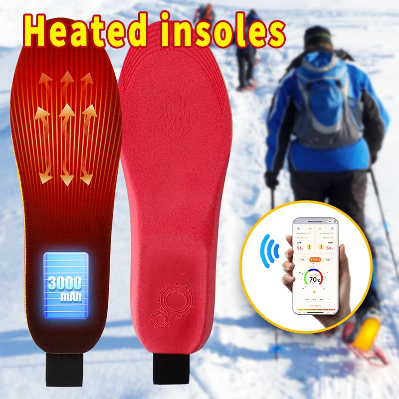 

Перезаряжаемые стельки с подогревом, регулируемые нагревательные элементы через мобильное приложение, подходят для зимнего катания на лыжах и прогулок.