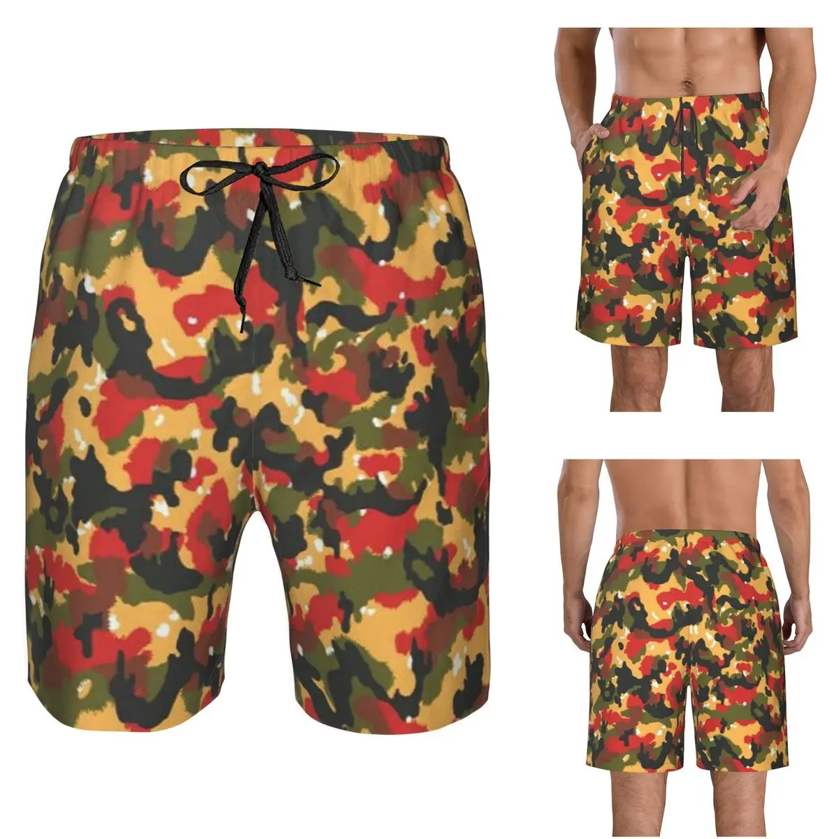 Alpenflage TAZ 83 Trunks Beach Board Shorts Casual Quick Dry Swimming Summer Men Pants
