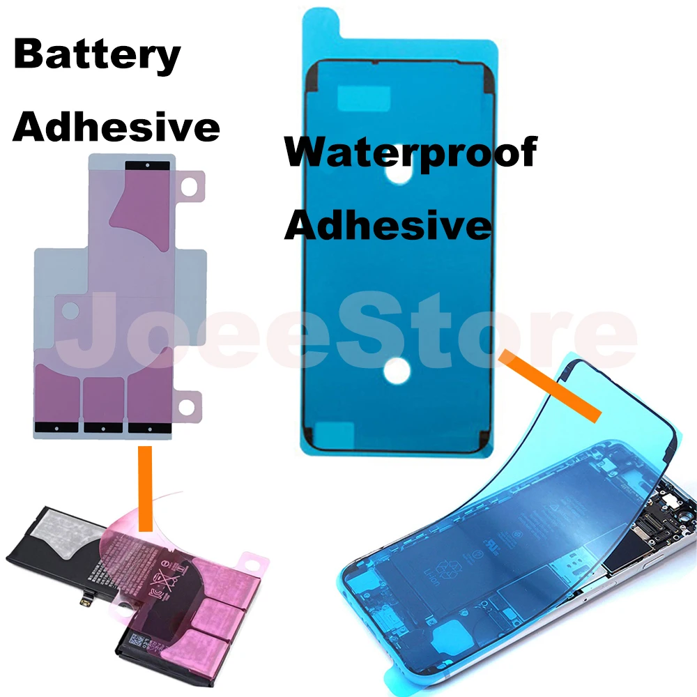 5set Waterproof Battery Adhesive For iphone 15 14 13 12 11 Pro Max Mini X XS XR 8 7 Plus 3M Seal Sticker LCD Frame Tape Strips