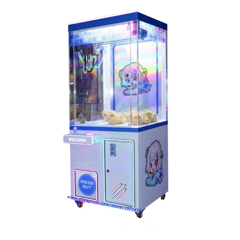 Kids Adults Like Play Catch Doll Toy Gift Vending Claw Cranes Grabber Machine Token Coin Operated Amusement Arcade Game Machine