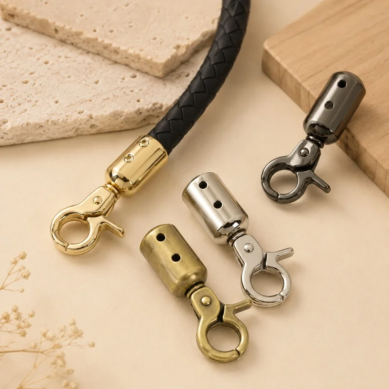 

4/10/20Pcs 13mm Metal Bell Buckle Chain Hang Hook Clasp for Handbag Strap Rope Stopper Lanyard Cord End Hardware Accessory Kit