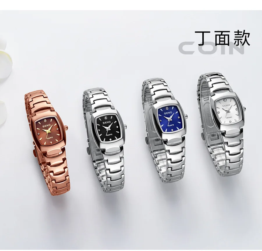 Темпераментная школьница, маленькие квадратные часы, трендовые женские часы, кварцевые часы, новый женский комплект с бриллиантами