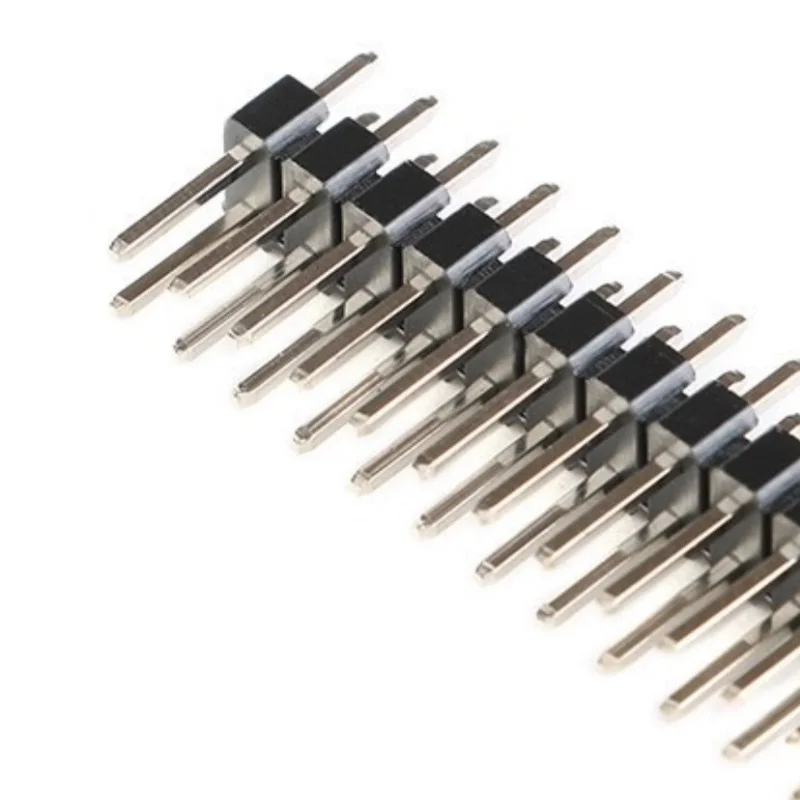 2-20 PCS 2.54mm Pitch 1*40P 2x40 Single/Dual Row Header Pins Straight/Bent SMD Pins Reverse Right-Angle Pin Connector 15/17/21mm