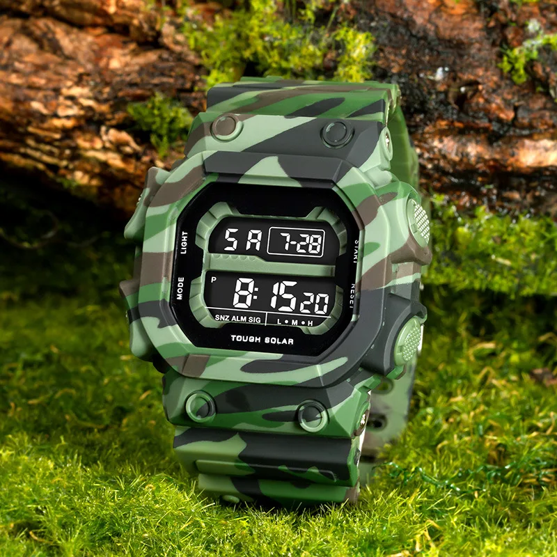 Outdoor Digital Sports Electronic Watches for Men Waterproof Shockproof Mens Wristwatches LED Didplay Alarm Clock Reloj Hombre
