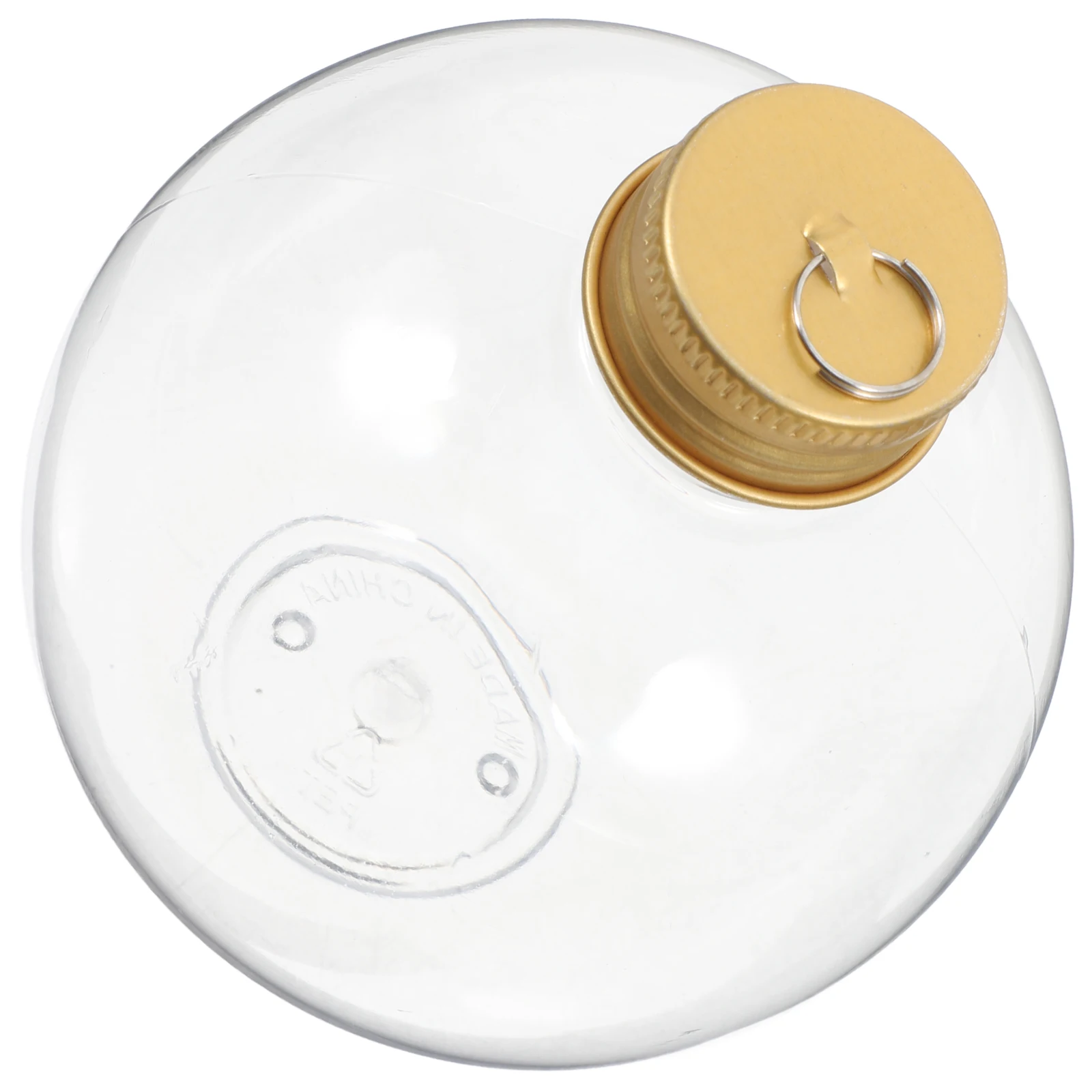 

Creative Transparent Spherical Bottles 6PCS Empty Booze Balls Fillable Holiday Ornaments for Milk Drinks Candy Storage