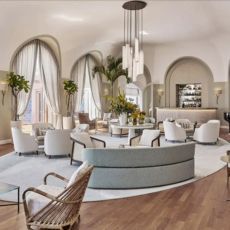 Dining Rooms Cylindrical Alabaster  Chandelier Rain Lighting Staircase Duplex Building Staircase Corner Pendant  Alabaster Lamp