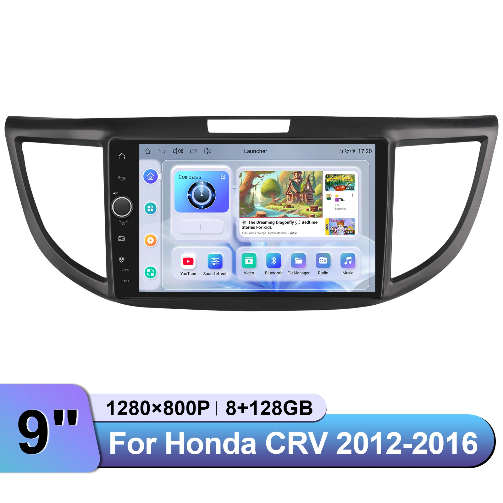 JOYING  9“ Car Stereo Bluetooth Wireless CarPlay For Honda CRV CR-V 2012 2013 2014 2015 2016 Faster Shipping from US Warehouse