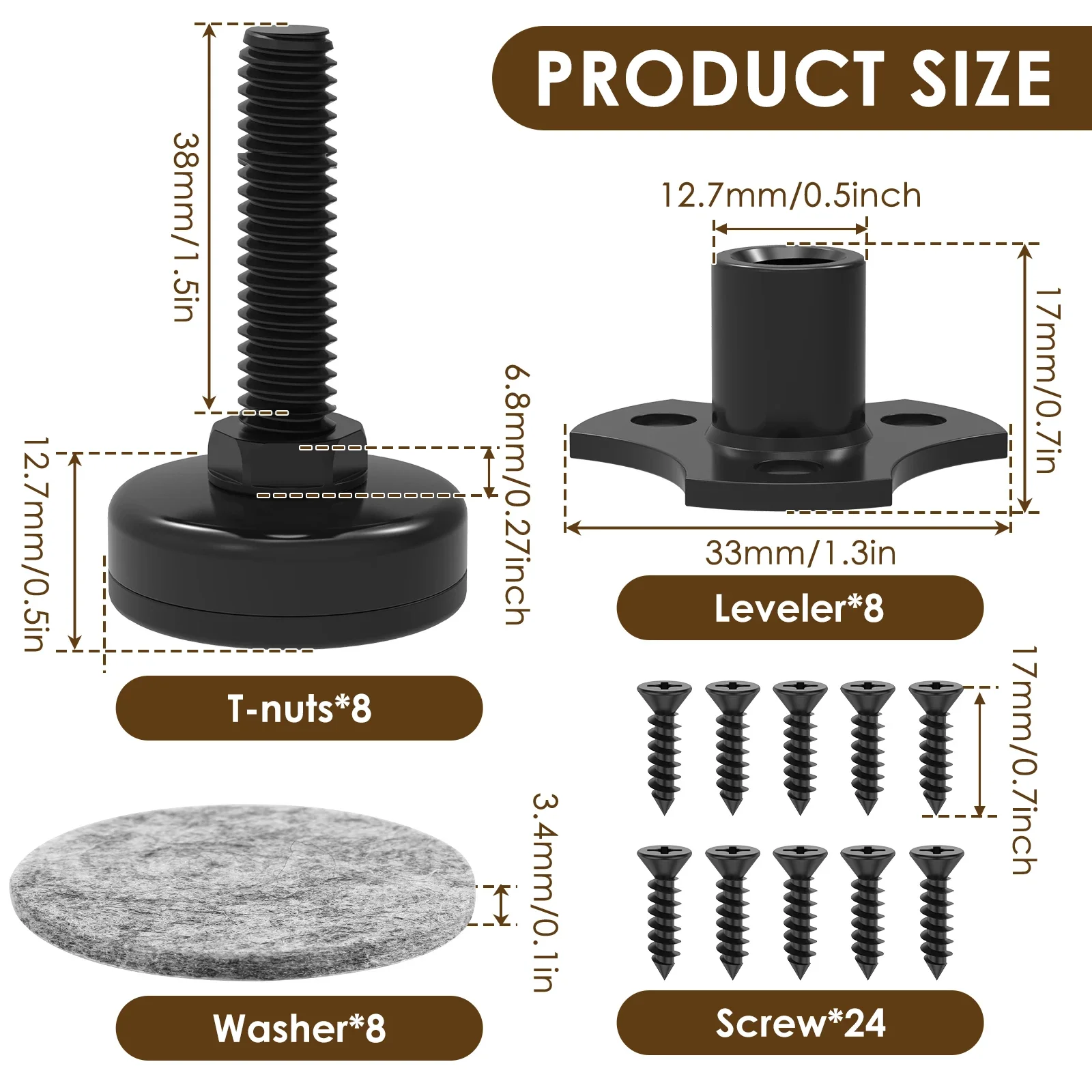 8/4 pces móveis perna nivelamento pés mesa cadeira niveladores de perna altura ajustável pode suportar 1320 lbs para armários sofá mesas