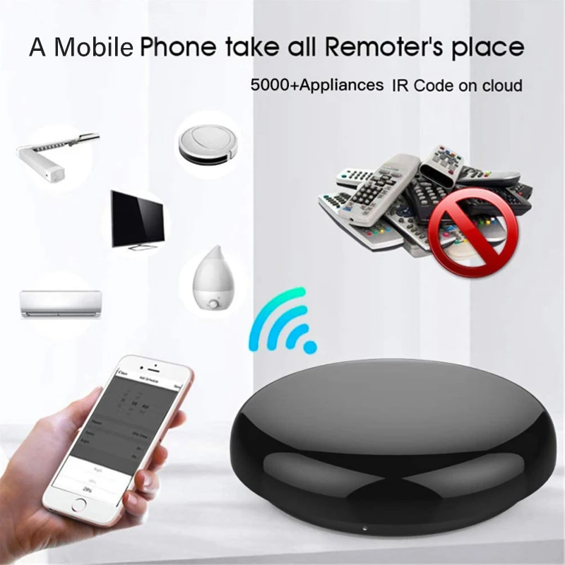 TUYA Smart WiFi-IR Remote Controller Tuya/Smart Life APP WiFi Infrared Remote Controller For Air Conditioner TV Home Appliance