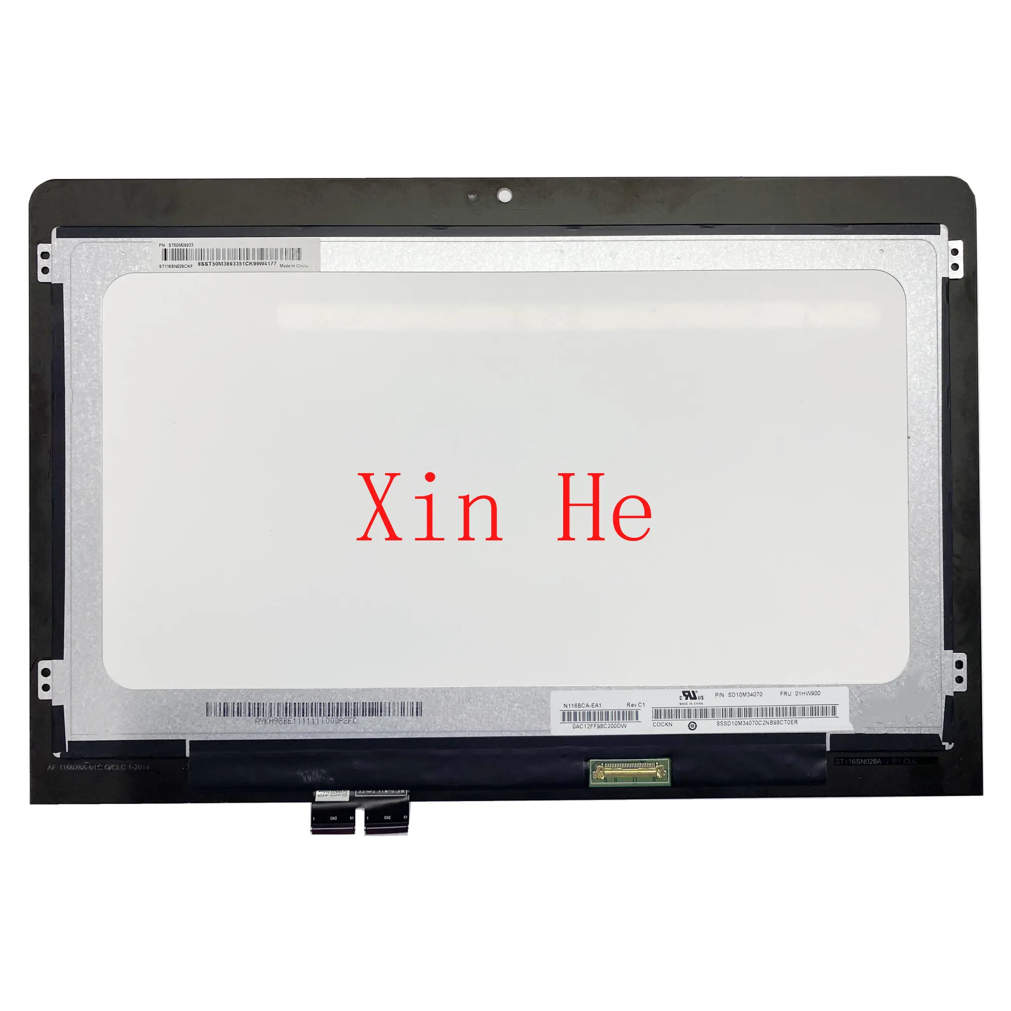 

11.6'' Laptop LCD Touch Screen Assembly For Lenovo ThinkPad 11e Yoga Gen 6 20SE 20SF N116BCA-EA1 B116XAN06.1 HD No-Frame