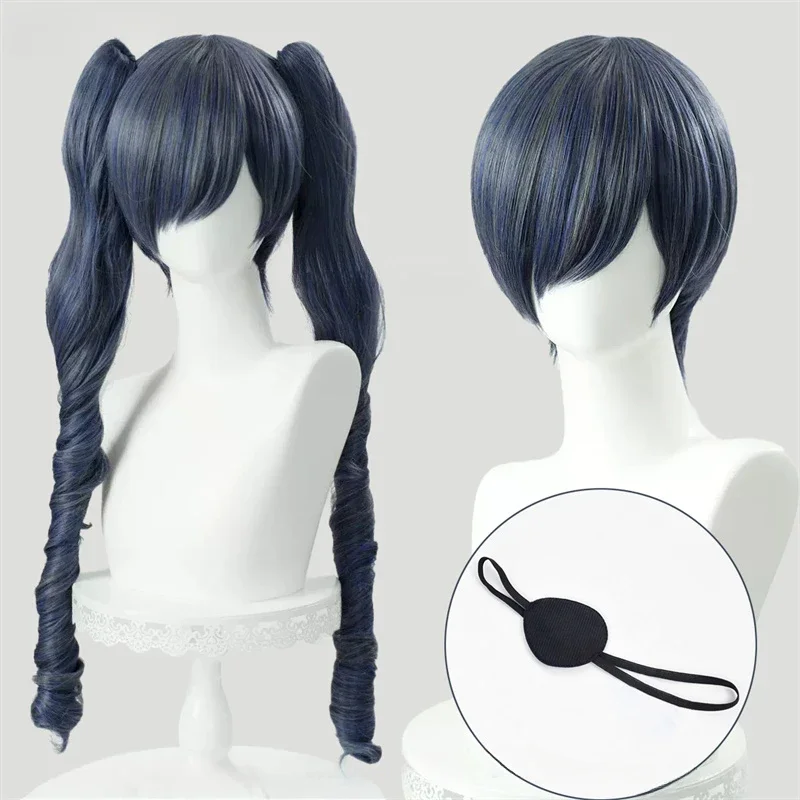 

2025 Anime Wigs Cosplay Ciel Phantomhive Cosplay Wig Blue Grey Wig Heat Resistant Halloween Party Women Men Wigs