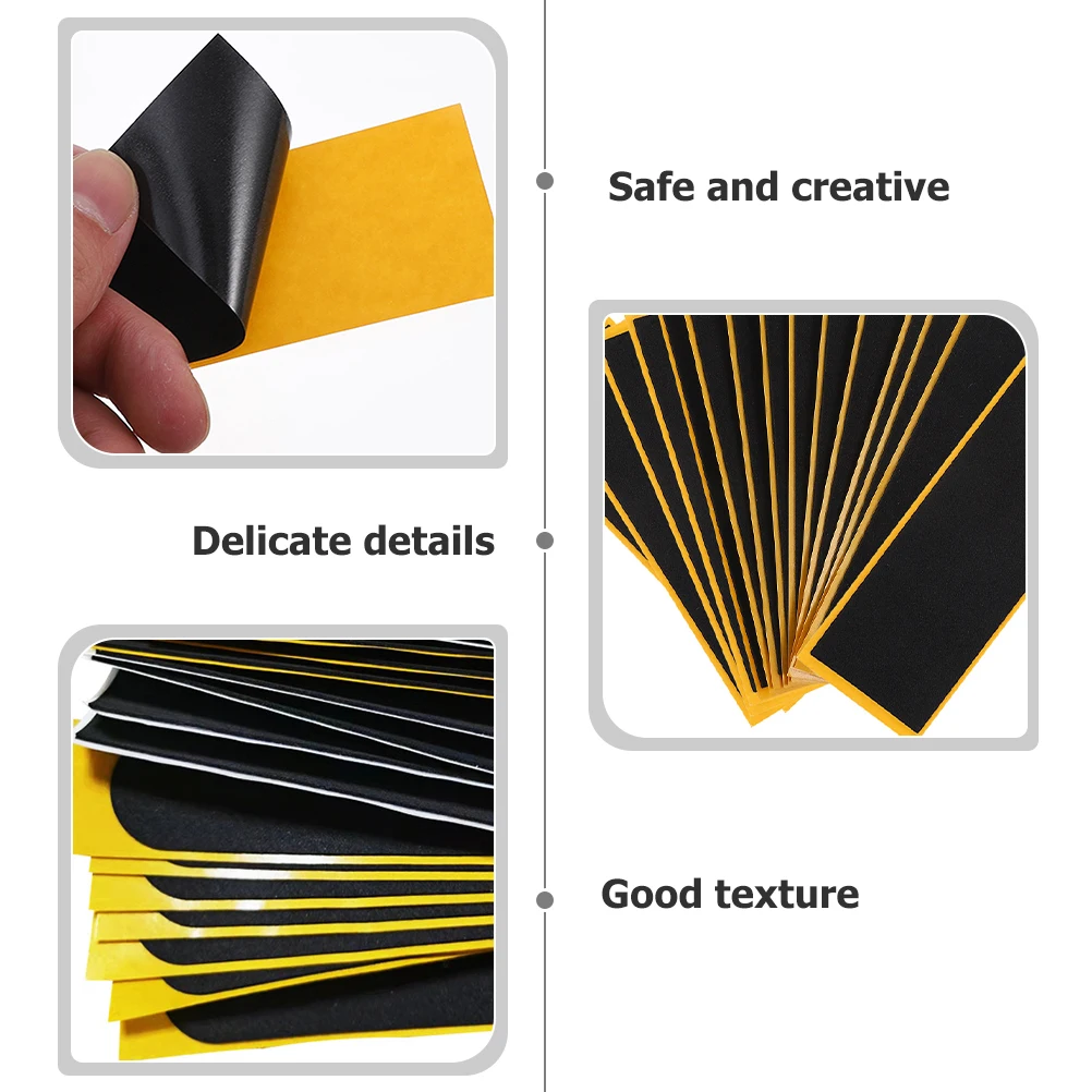 24 Pcs Finger Skateboard Anti-slip Sticker Grip Tape for Handles Fingerboards Props