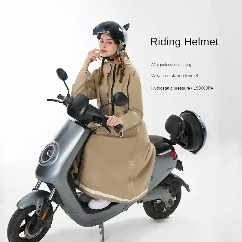 

Electric Bike, Motorcycle Long Raincoat Fashionable Enlarged and Widened Outdoor Adult Hiking Full Body Reflective Cape