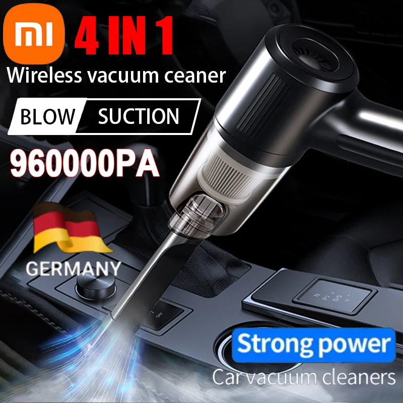 

Xiaomi 4 IN 1 Wireless Car Vacuum Cleaner Multifunctional Portable High-power Suction and Blowing Integrated Cleaning Appliance