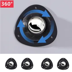 4Pcs Self Adhesive Type Mute Ball Universal Wheel 100Kg Heavy Duty Furniture Casters Wheels Stainless Steel Wheel 360° Rotation