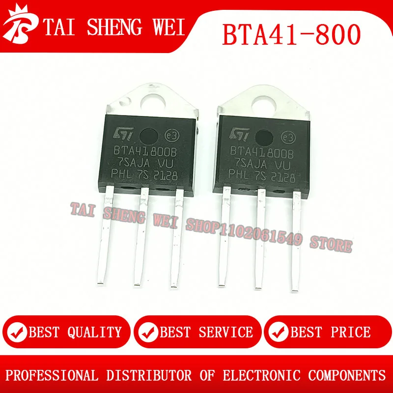 10Pcs BTA41-800B TO…